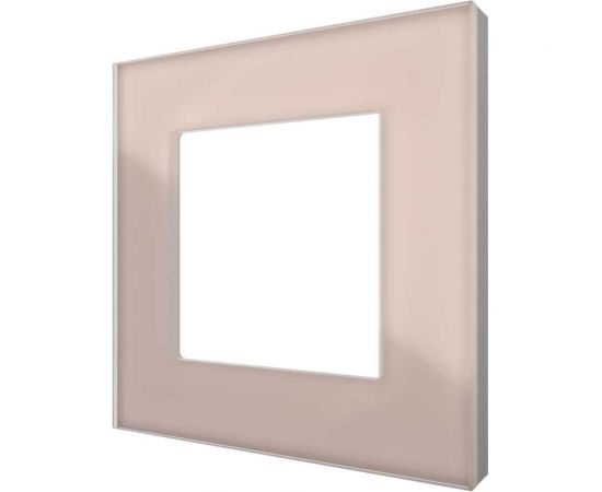 Однопостовая рамка CGSS стеклянная, светло-дымчатая ""Эстетика"" GL-P101-LSG 