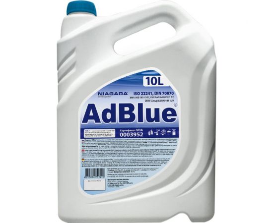 Жидкость AdBlue NIAGARA 10 л, водный раствор мочевины для систем SCR а/м Евро 4/5/6 4008000012 