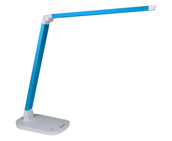 Настольный светильник Uniel TLD-521 Blue/8W//LED/800Lm/5000K/Dimmer/Цвет-синий металлик 10084 