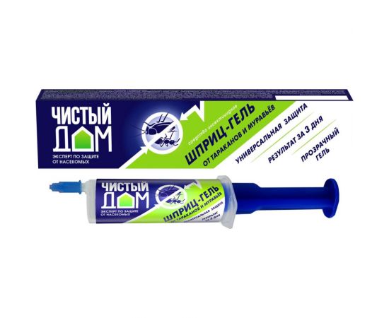 Универсальный гель Чистый дом от тараканов и муравьев, 20 мл 02-303 