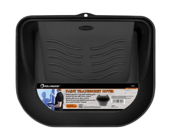 Лоток для краски-крышка для ведра для валиков Rollingdog 23-28 см, ударопрочный пластик 20077 – изображение 2