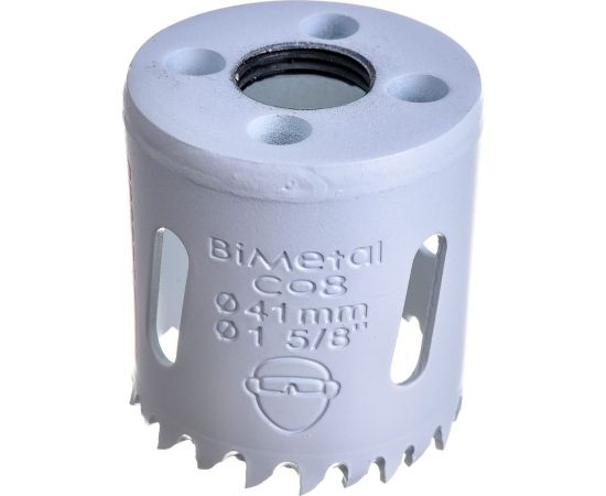 Коронка биметаллическая крупный зуб (41 мм, 38 мм, HSSE, М42) №028 Профоснастка 80101028 – изображение 2