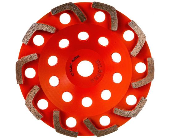 Чашка алмазная по бетону и камню 180 мм Hilberg HM304 – изображение 2