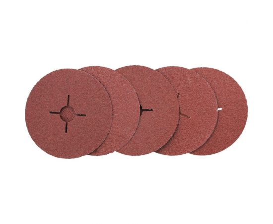 Круг шлифовальный фибровый 125 мм, Р40, 5 шт On 19-05-056 – изображение 2
