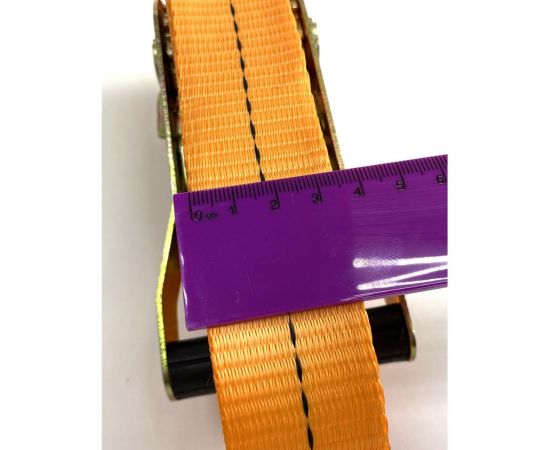 Кольцевой ремень с храповиком для крепления груза ТамбовТехСнаб 1.6/3 т, 7 м, 35 мм 7930105413487 – изображение 2