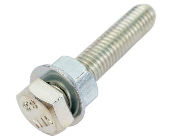 Болт Невский Крепеж DIN 933, с шестигранной головкой, оцинк., М8x40 + гайка + шайба 4 шт. 812723 – изображение 2