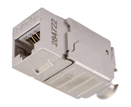 Вставка Hyperline KJ9-8P8C-C6A-90-SH-F Keystone Jack RJ-45 8P8C, категория 6a 10G, экранированная 432596 – изображение 2