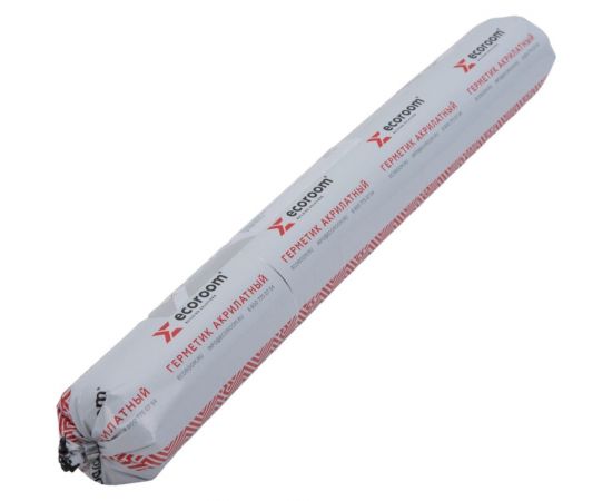 Герметик акриловый ECOROOM AS-16 для дерева, черный, 600 мл E-Герм-7135/черн – изображение 2