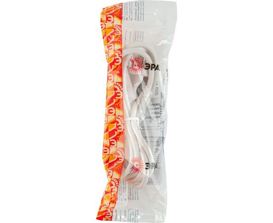 Шнур для бра ЭРА UXШВВП2x0,75 1,8mW, 1,8м ШВВП 2x0,75мм2 белый Б0051341 – изображение 3