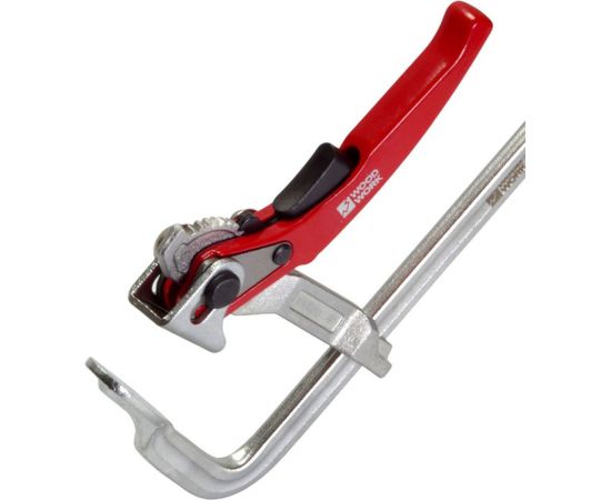 Кованая струбцина WOODWORK F-тип, 160x80 мм, c рычажной рукояткой RFC-1680 – изображение 3