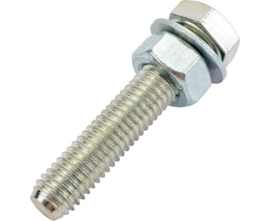 Болт Невский Крепеж DIN 933, с шестигранной головкой, оцинк., М8x40 + гайка + шайба 4 шт. 812723 – изображение 3