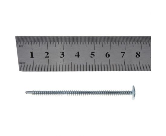 Саморез Стройметиз 4,2х75 металл-металл с прессшайбой сверло, цинк уп. 200 шт. 2060178 – изображение 3