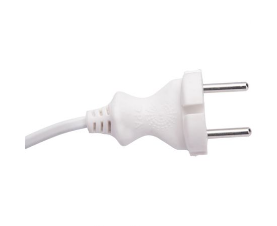 Шнур для бра ЭРА UXШВВП2x0,75 1,8mW, 1,8м ШВВП 2x0,75мм2 белый Б0051341 – изображение 4