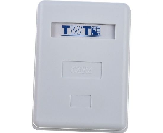Настенная розетка 1 порт RJ-45, категория 6, белая, TWT-SM1-45/6-WH – изображение 4