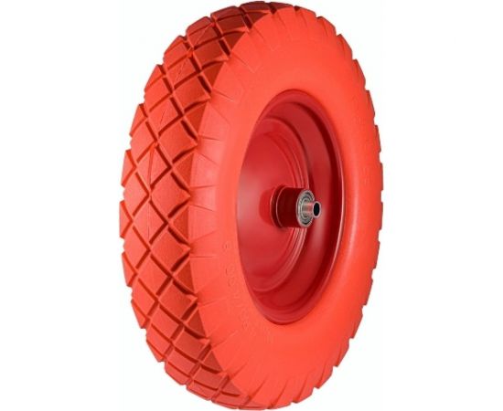 Колесо без камеры красное 4.00-8 400 мм, F12, ниппель для смазки МастерАлмаз 10506232 – изображение 4