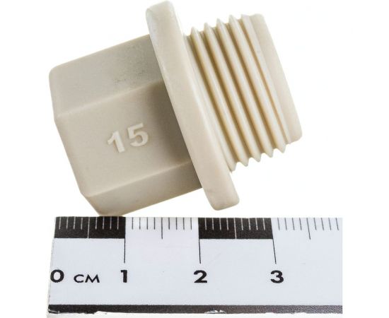 Заглушка пробка RTP PN25 с резьбой 1/2, серая 10915 – изображение 5