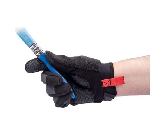 Плоская кисть Управдом ""Universal Aqua"" 20мм, голубая искуcственная щетина 4100000589 – изображение 5