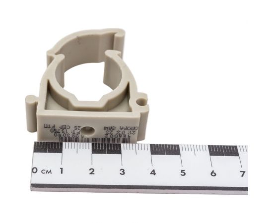 Опора для труб RTP одинарная, с защелкой, D25, серая 19750 – изображение 5