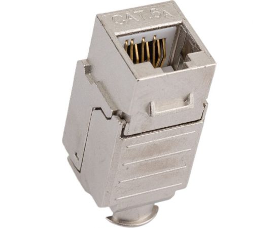 Вставка Hyperline KJ9-8P8C-C6A-90-SH-F Keystone Jack RJ-45 8P8C, категория 6a 10G, экранированная 432596 – изображение 6