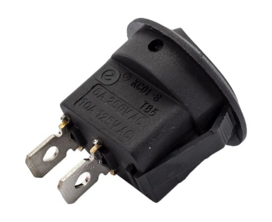 Круглая клавиша Nord-Yada 250V 6А черная (2контакта) ON-OFF (2шт в упаковке) 905484 – изображение 6