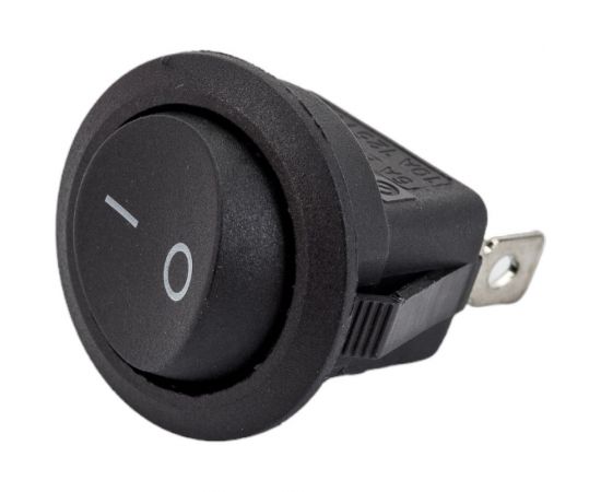 Круглая клавиша Nord-Yada 250V 6А черная (2контакта) ON-OFF (2шт в упаковке) 905484 – изображение 7