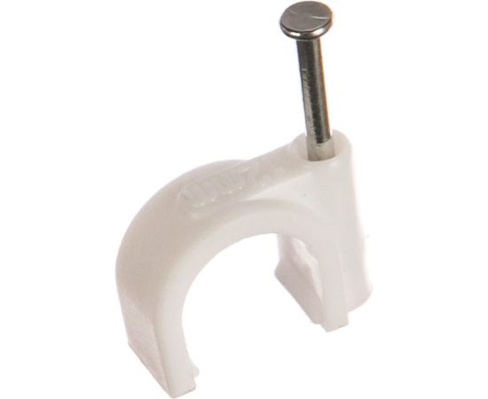 Пластиковая круглая скоба с гвоздем FORTISFLEX СПК 12 20шт 49463 