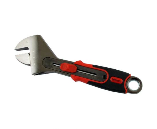 Разводной ключ CNIC КР-24 200мм/8"" быстрозажимной с полимер. покрыт. ручки, со шкалой 52412 