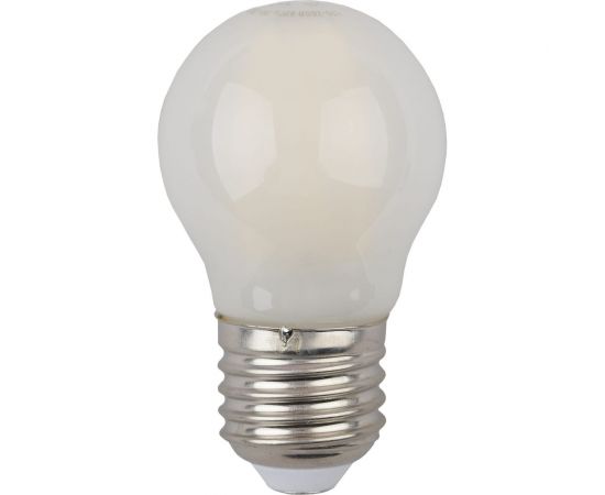 Филаментная лампа ЭРА F-LED P45-9w-840-E27 frost, шар, матовая, 9 Вт, нейтральная, E27, 10/100/3600 Б0047030 