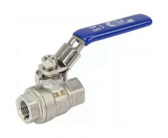 Шаровый кран DN.ruполнопроходной КШМП.316.230-h Ду8 Ру64 SS316 резьбовой с рукояткой D160-05339 