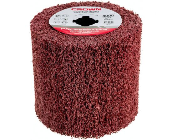 Щетка абразивная 110х100х19 мм, Р80 CROWN CAQ-S11080 