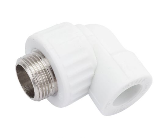 Комбинированный угольник VALFEX PP-R белый, 20х3/4 дюйма НР 10126220 127-0593 