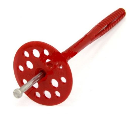 Дюбель для теплоизоляции с металлическим гвоздём 10х120, 50шт - пакет Tech-Krep 101933 