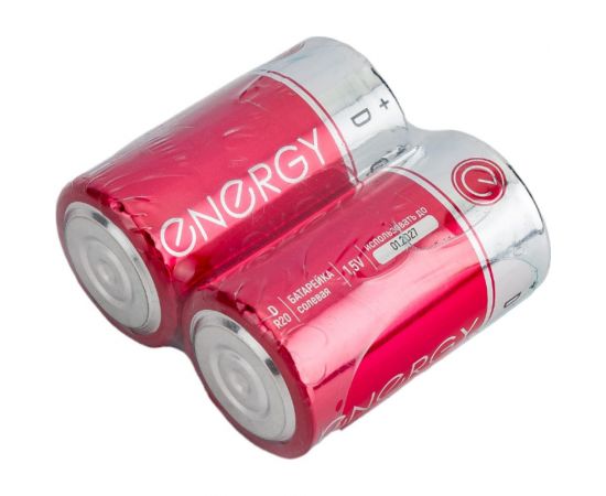 Солевая батарейка ENERGY R20/2S (D) 104974 – изображение 2
