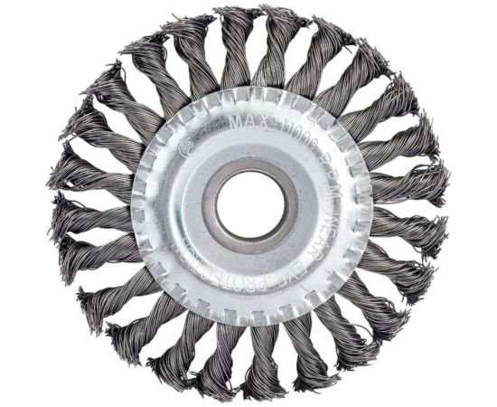 Щетка для МШУ плоская (125х22 мм, крученая металлическая проволока) Калибр 00000041897 – изображение 2