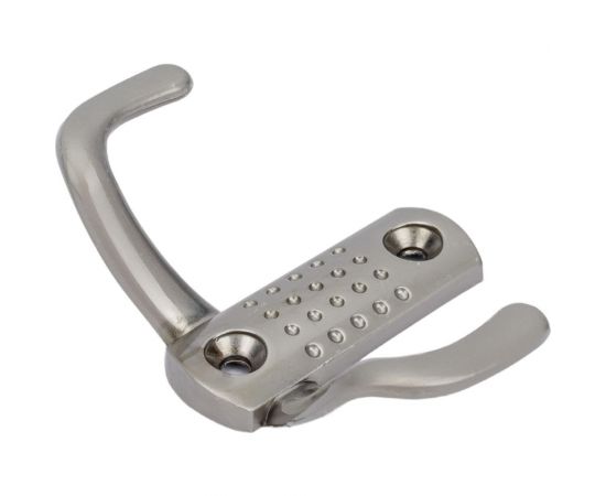 Крючок Trodos 04.48.05 перф. 2-х рожковый, никель 302132 – изображение 2