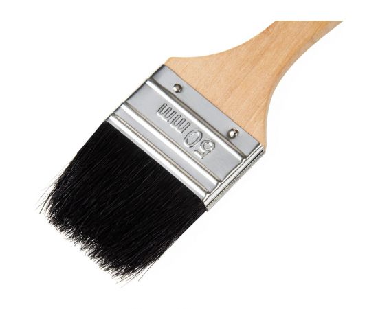 Кисть для красок и лаков на масляной основе Ocean Color натуральная щетина, 50 мм 720050 – изображение 2