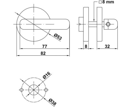 Фиксатор с индикатором для систем перегородок Amig нержавеющая сталь 5-53 – изображение 2