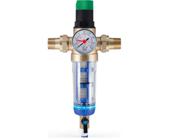 Фильтр с системой очистки и регулятором давления PROFACTOR 1/2"-3/4" PF FS 877 – изображение 2