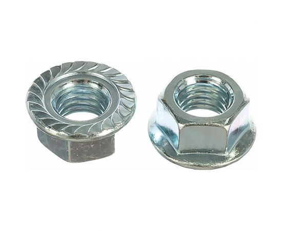 Шестигранная гайка с фланцем с насечками DINFIX ДИН 6923, нерж. А2, M3, 10 шт. 00-00002966 – изображение 2