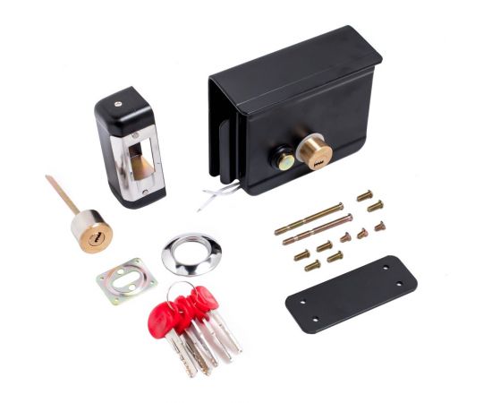 Накладной электромеханический замок БУЛАТ ЗЭМн 650 ПП с защитной пластиной ДЛЯ КАЛИТОК И ВОРОТ 14095 – изображение 3