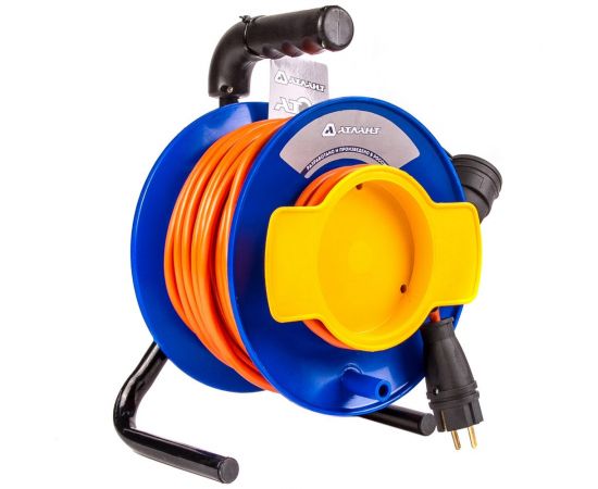 Удлинитель АТЛАНТ ПВС Атом 3х2,5 40м на садовой катушке 40291 – изображение 3