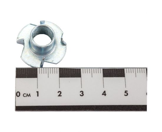 Крыльчатая мебельная забивная гайка DINFIX DIN 1624, оцинкованная, М10, 10 шт. 00-00002847 – изображение 3