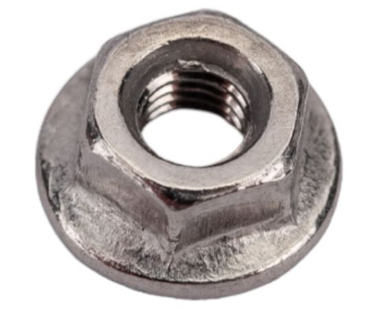 Шестигранная гайка с фланцем с насечками DINFIX ДИН 6923, нерж. А2, M3, 10 шт. 00-00002966 – изображение 3