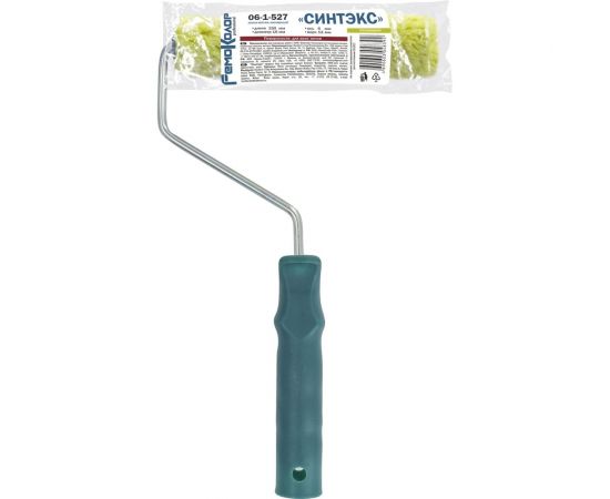 Малярный мини-валик РемоКолор ""Синтэкс"" с рукояткой, ось 6 мм, D 15 мм, 150 мм 06-1-527 – изображение 3