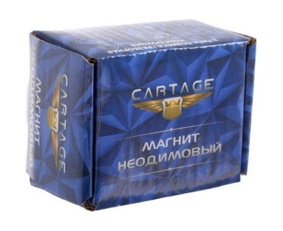 Неодимовый магнит с петлёй для авто Cartage диаметр 48 мм, сцепление 75 кг 5180109 – изображение 4