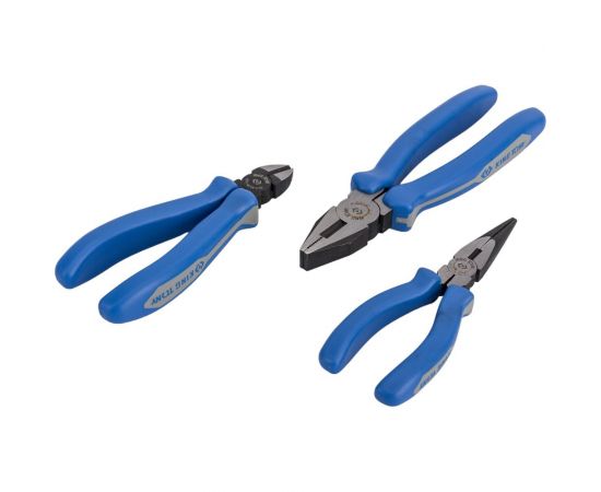 Набор съемников стопорных колец, пассатижей и бокорезов KING TONY ложемент, 7 предметов 9-40207GPV2 – изображение 4