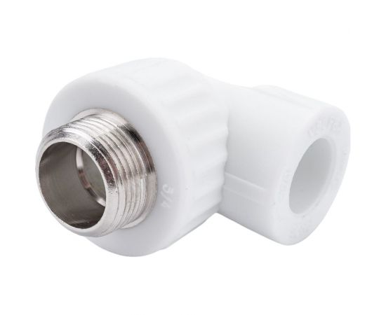 Комбинированный угольник VALFEX PP-R белый, 20х3/4 дюйма НР 10126220 127-0593 – изображение 4