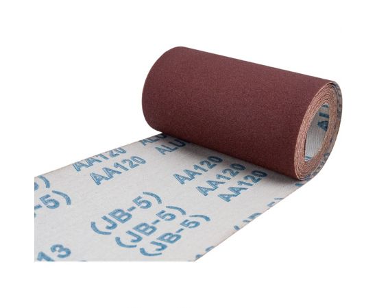 Шлифшкурка Бобина № 10Н, P120, 14А, 0.075x3 м, на тканевой основе, водостойкая бобина CNIC 53975 – изображение 4