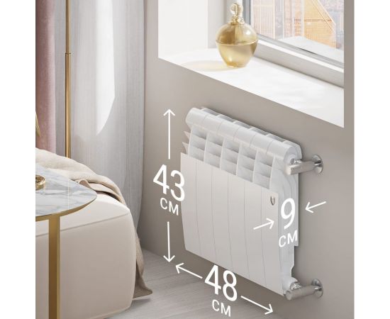 Радиатор ROYAL THERMO BiLiner 350/Bianco Traffico - 6 секций НС-1197119 – изображение 5