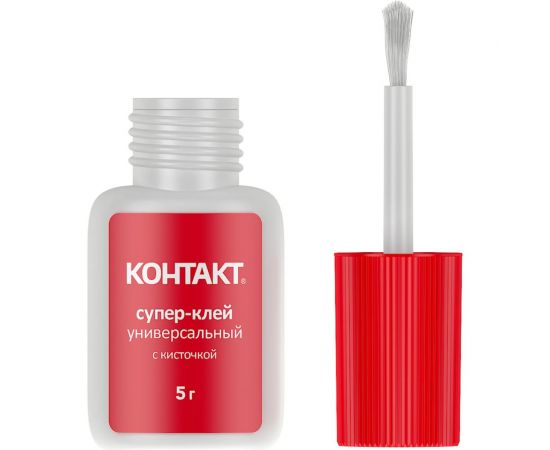 Супер-клей Контакт универсальный с кисточкой, 5 г, блистер, шоу-бокс, КМ 120 - Б05 К 24380 – изображение 5